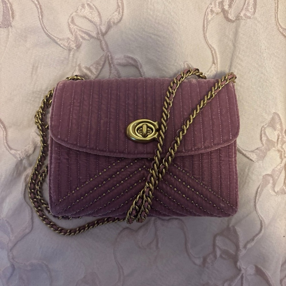 Coach quilted crossbody bag